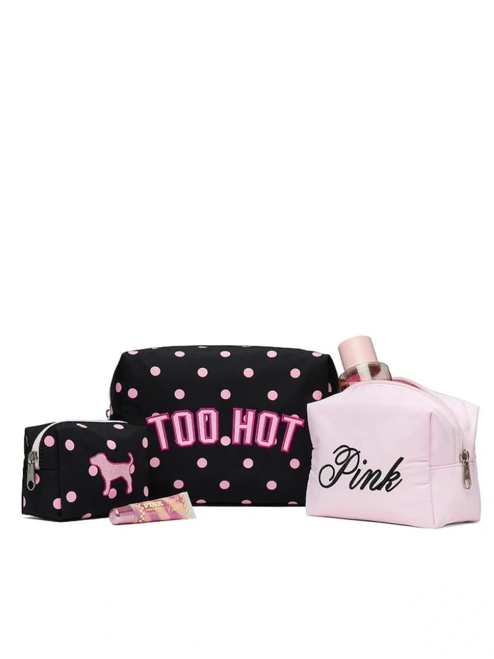 PINK Victoria's Secret PINK Makeup Bag Trio